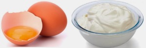 Mascarilla casera de huevo y yogur